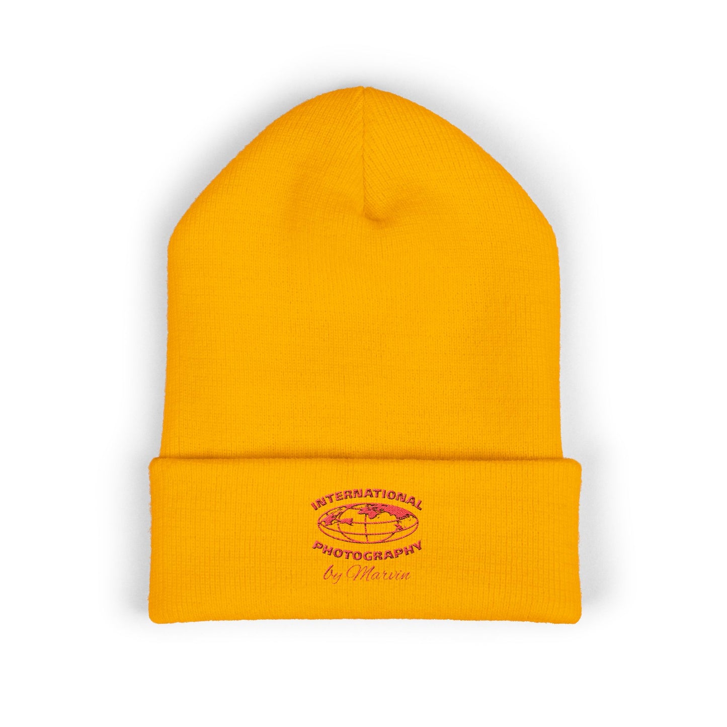 Classic Embroidered Beanie - Cozy Winter Hat, Photography Gift, Trendy Knit Cap, Casual Streetwear, Unisex Apparel, Winter Accessory