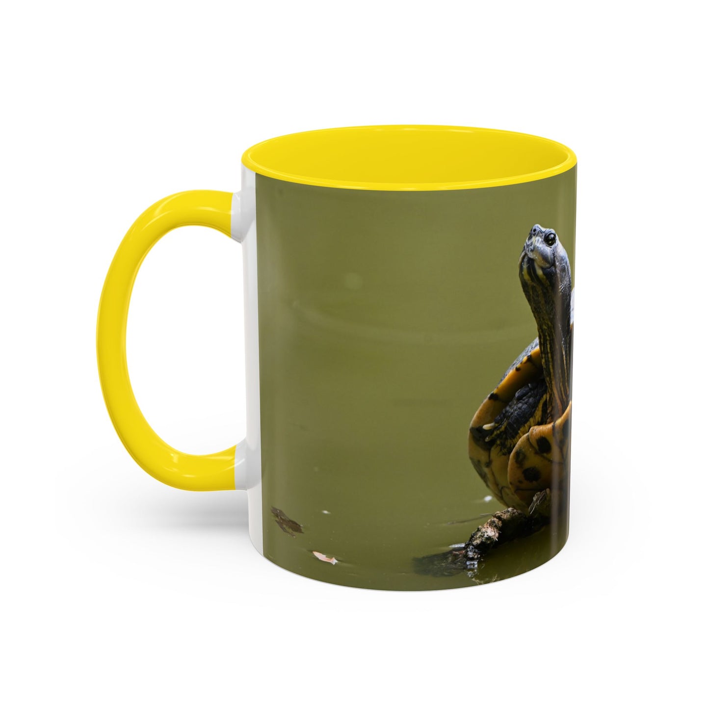 Turtle Coffee Mug — "Always Keep Your Head Up" Inspirational Accent Mug (11/15 oz)