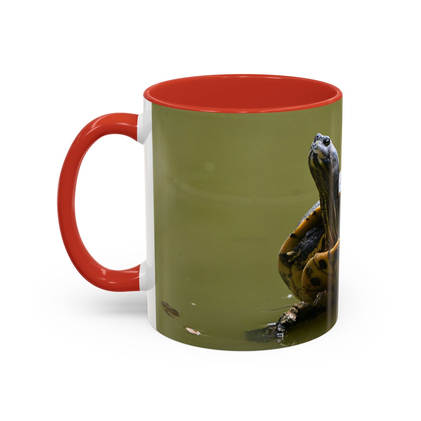 Turtle Coffee Mug — "Always Keep Your Head Up" Inspirational Accent Mug (11/15 oz)