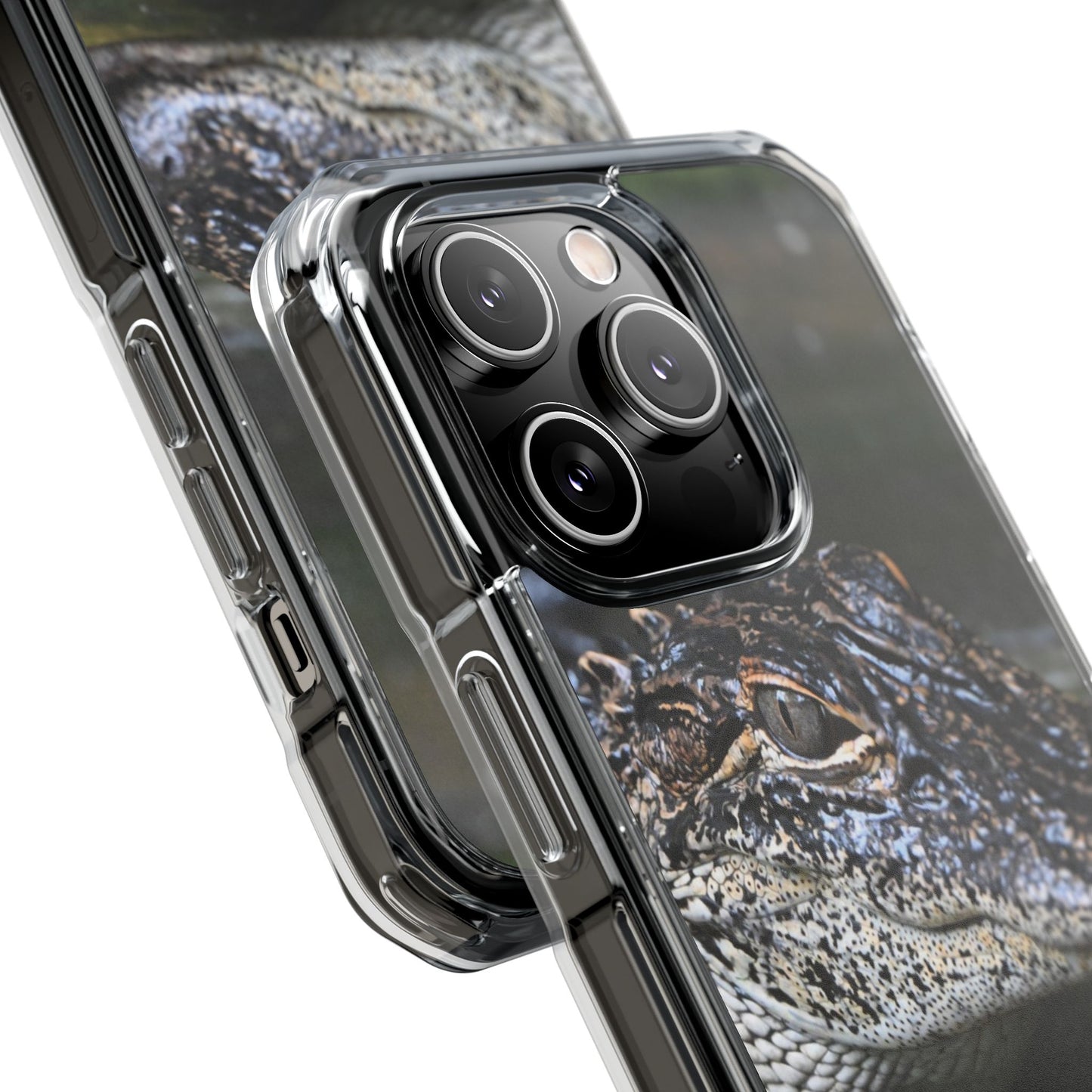 Clear Impact Phone Cases featuring Unique Wildlife Design, Alligator Art, Eco-Friendly Protection, Perfect Gift for Nature Lovers, [...]