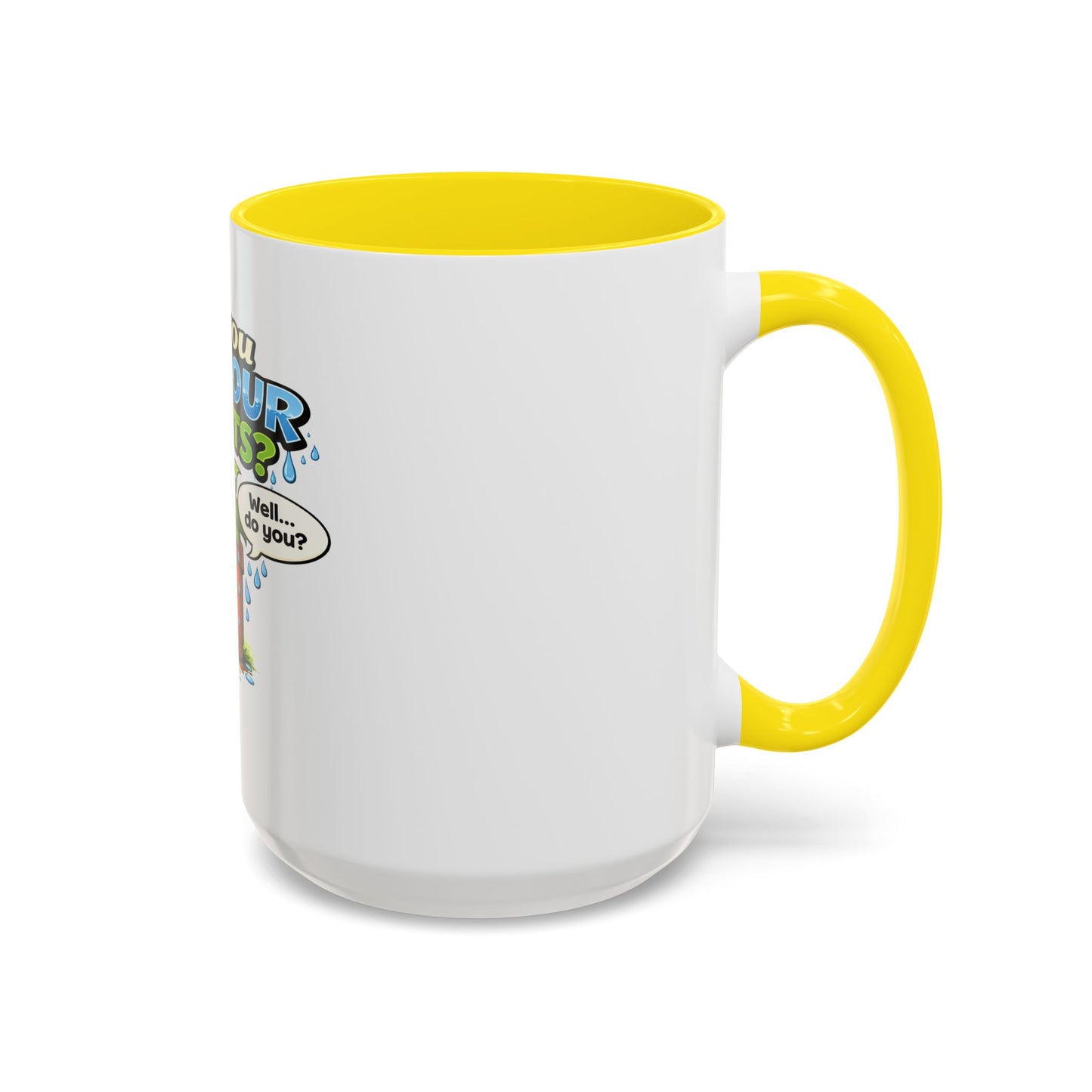 Do You Wet Your Plants? Accent Coffee Mug — Funny Plant Parent Gift (11/15oz)