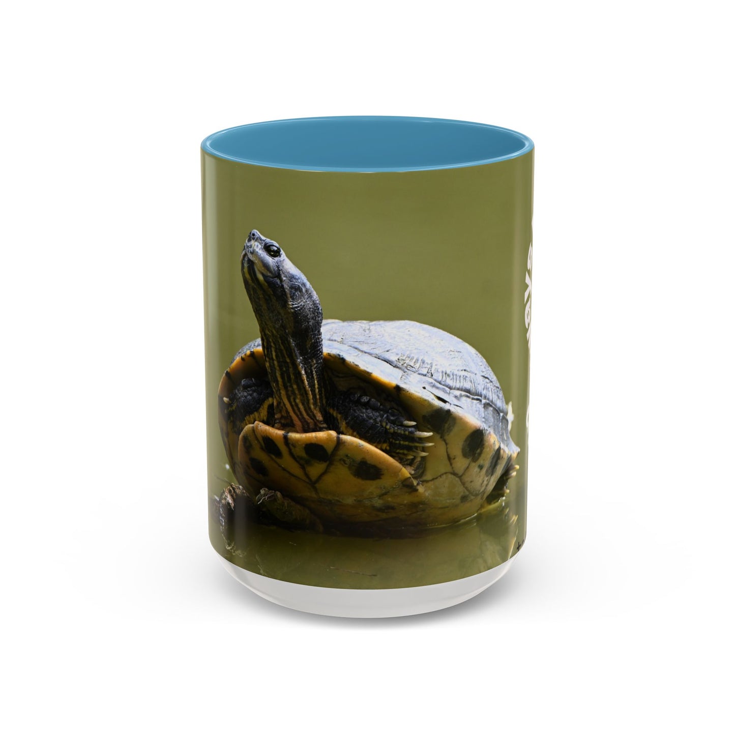 Turtle Coffee Mug — "Always Keep Your Head Up" Inspirational Accent Mug (11/15 oz)