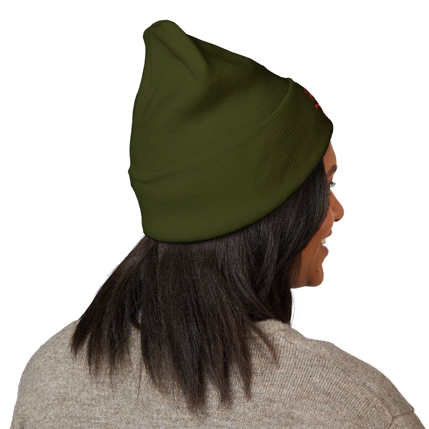 Classic Embroidered Beanie - Cozy Winter Hat, Photography Gift, Trendy Knit Cap, Casual Streetwear, Unisex Apparel, Winter Accessory