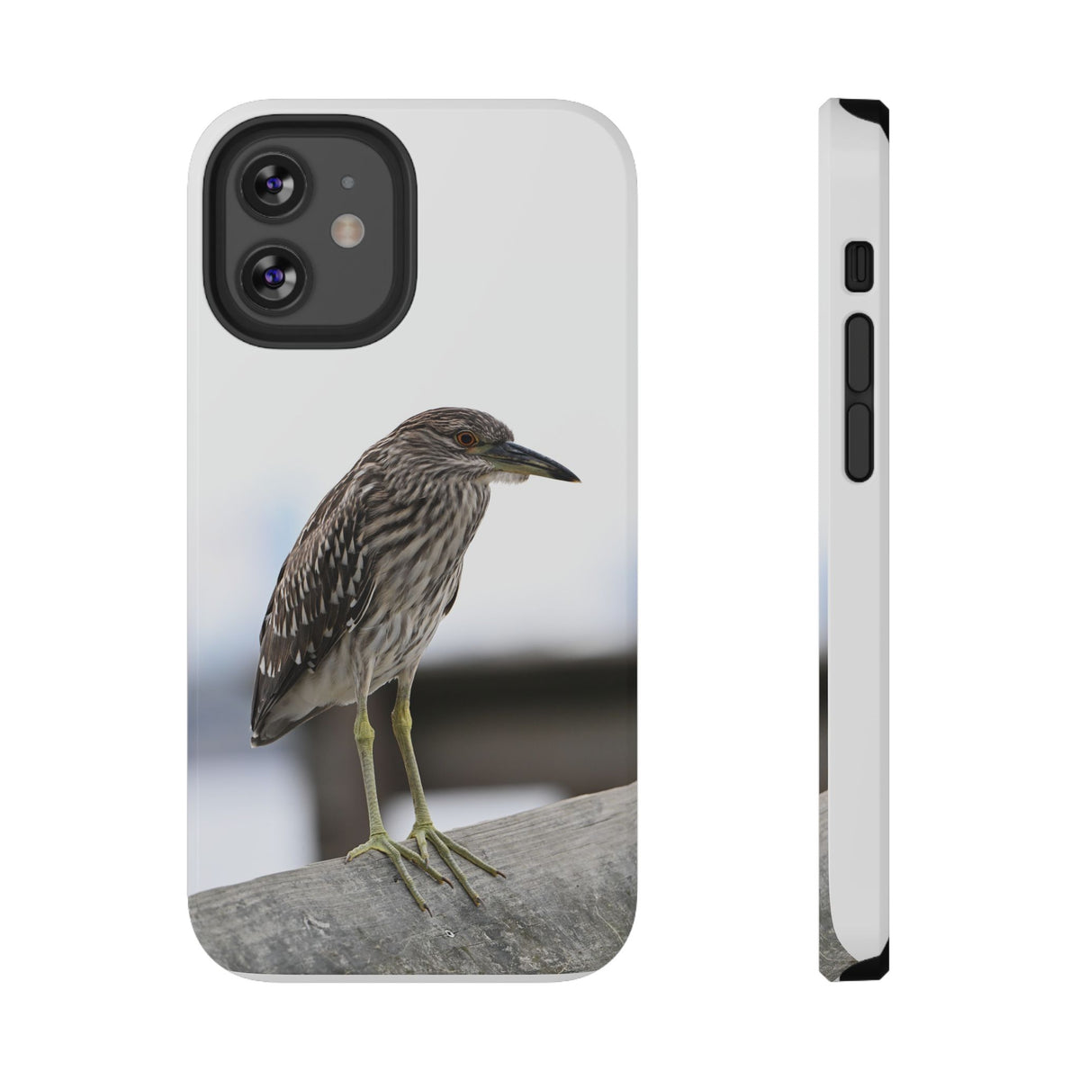 Heron Shoreline Phone Case — Impact-Resistant Wildlife Photo Case