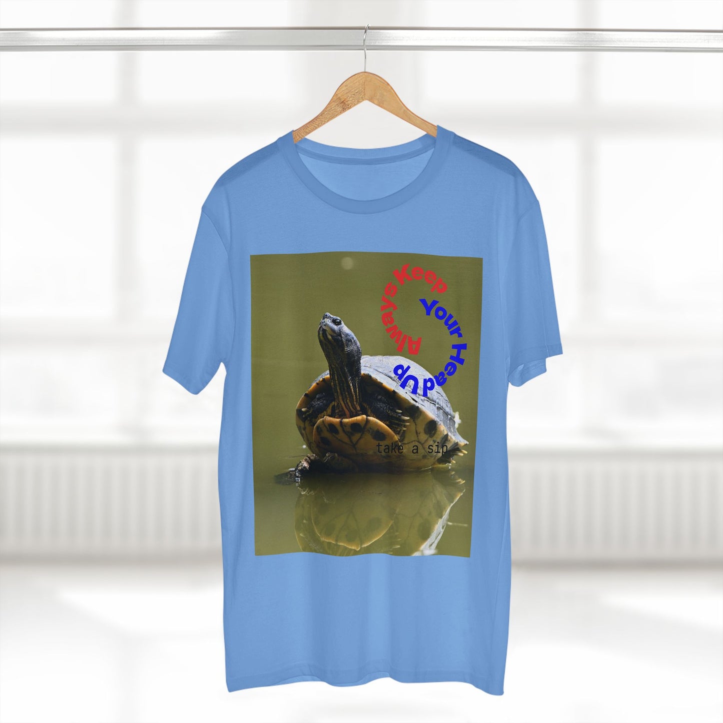 Turtle Photo Tee — 'Hold Your Head Up' Graphic Shirt