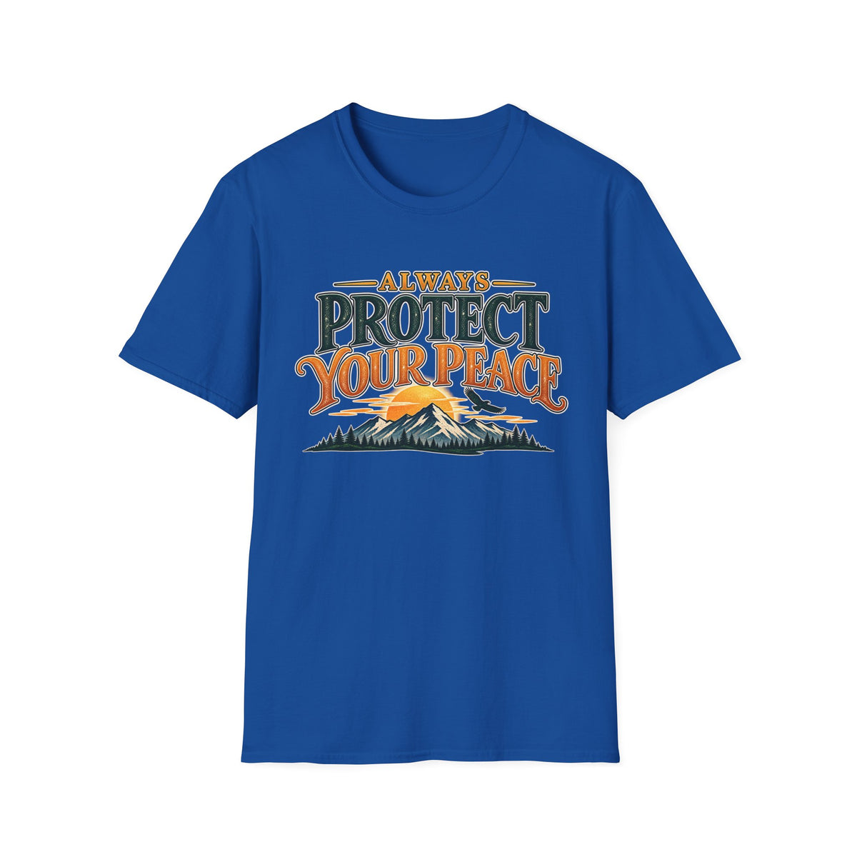 Protect Your Peace Mountain T-Shirt — Inspirational Outdoor Graphic Tee