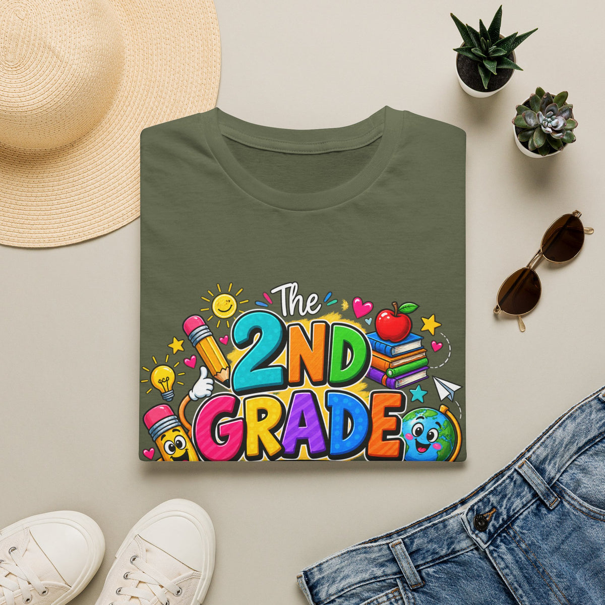 2nd Grade Teacher T‑Shirt — "The 2nd Grade Dream Team" Colorful Back-to-School Tee