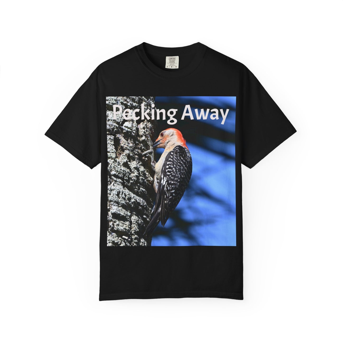 Nature Lover's Unisex T-Shirt - Eco-Friendly Tee with 'Pecking Away' Design, Gift for Birdwatchers, Nature Gifts, Casual Wear, [...]