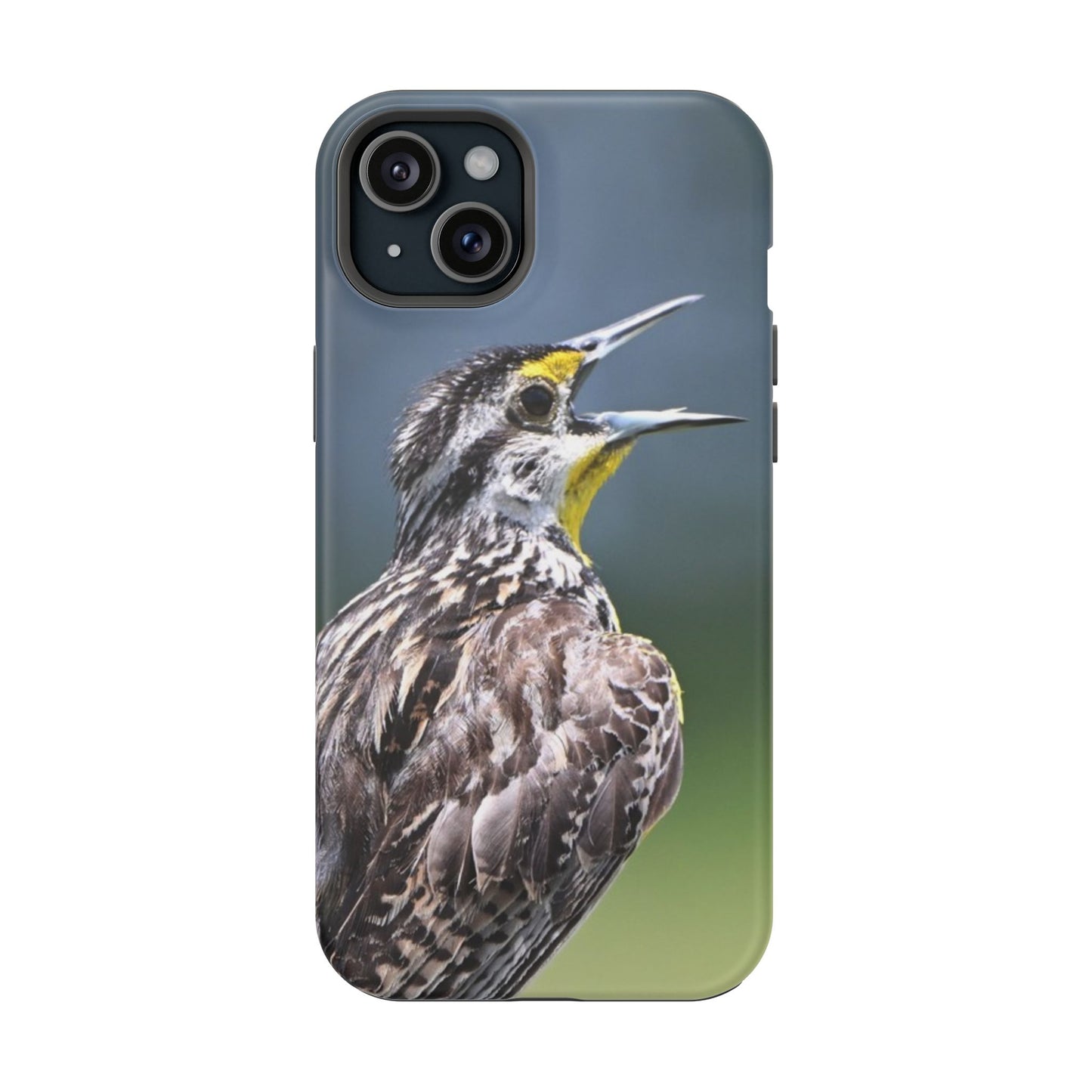 Western Meadowlark Photo Phone Case — Impact-Resistant Protective Cover