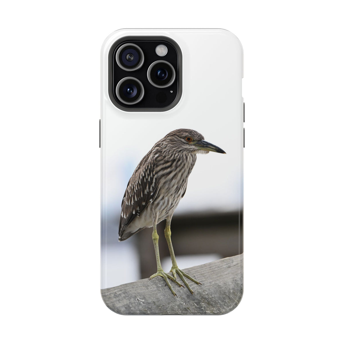 Heron Shoreline Phone Case — Impact-Resistant Wildlife Photo Case
