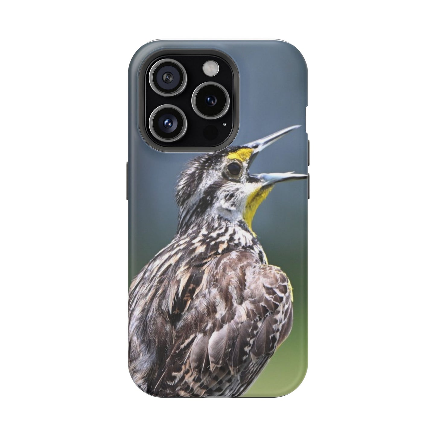 Western Meadowlark Photo Phone Case — Impact-Resistant Protective Cover