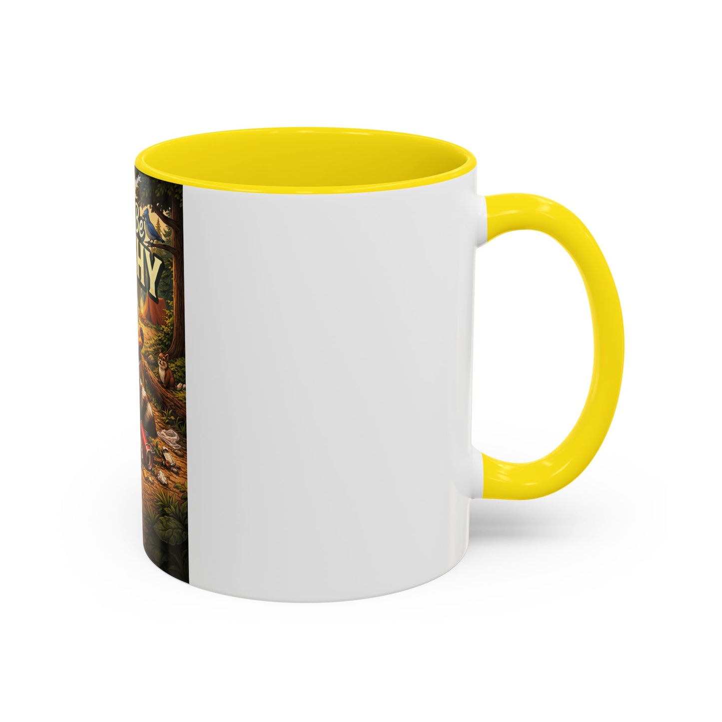 Don't Be Trashy Raccoon Coffee Mug (Accent, 11/15oz)