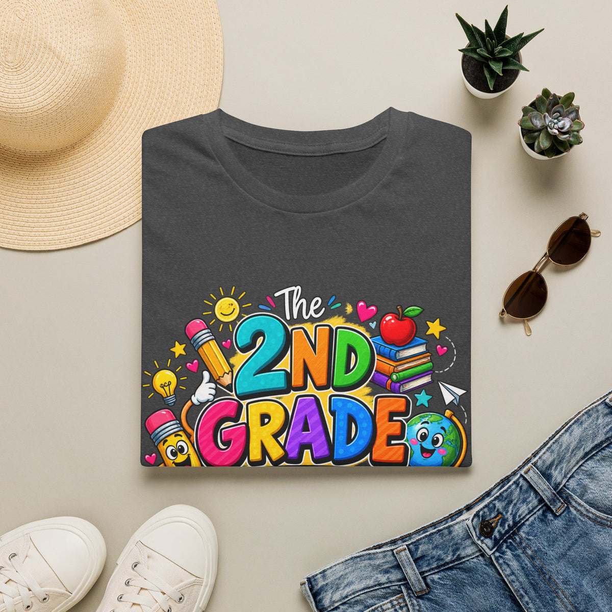 2nd Grade Teacher T‑Shirt — "The 2nd Grade Dream Team" Colorful Back-to-School Tee