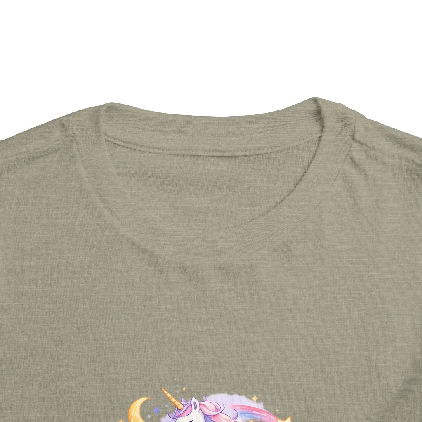 Toddler Tee — Dream Big Always Unicorn Graphic