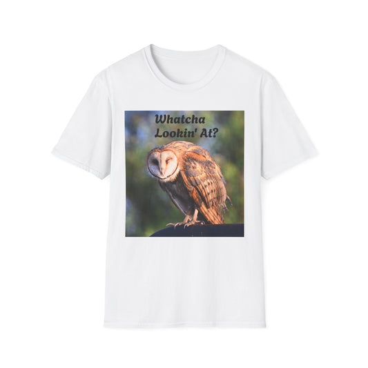Barn Owl T‑Shirt – “Whatcha Lookin’ At?” Rustic Wildlife Tee