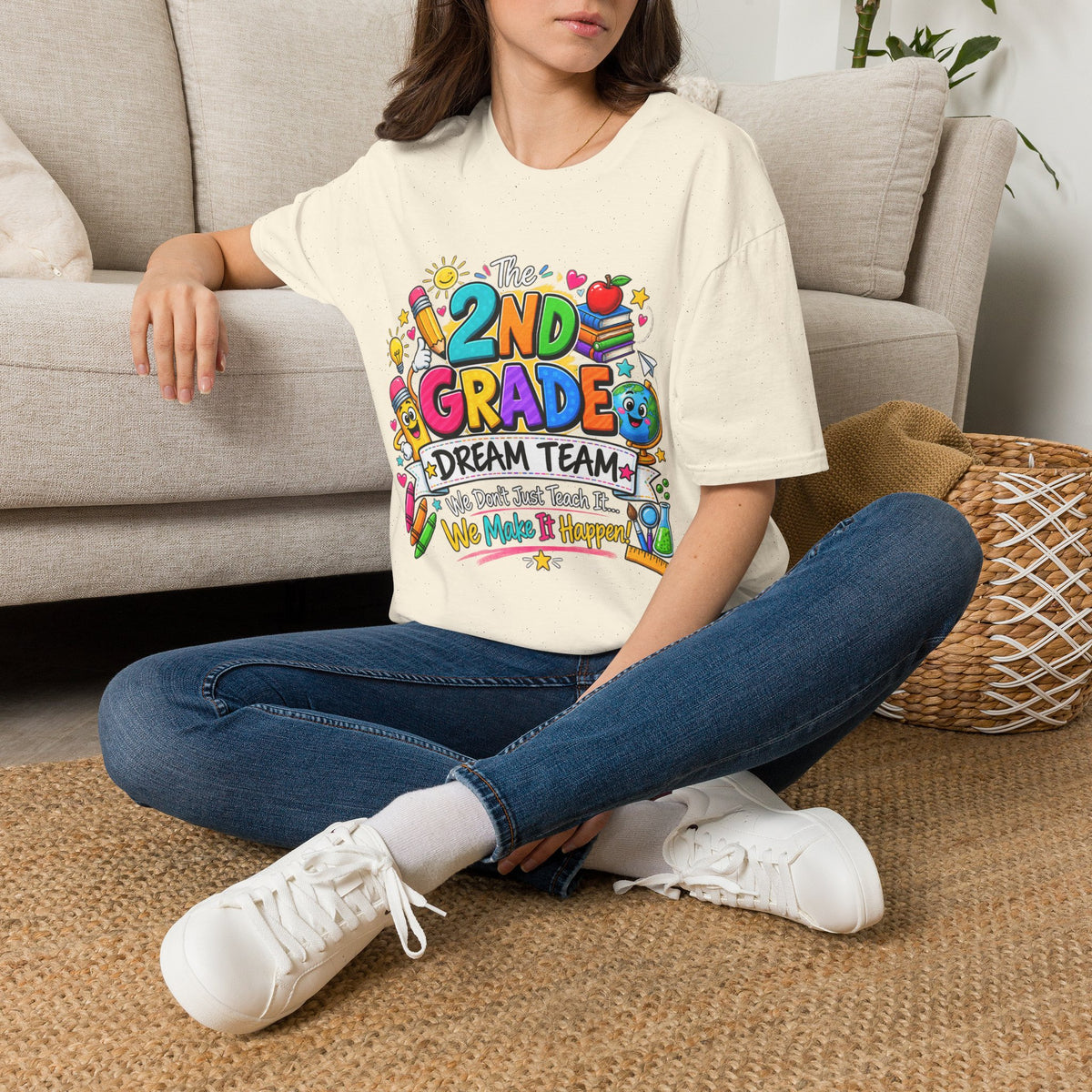 2nd Grade Teacher T‑Shirt — "The 2nd Grade Dream Team" Colorful Back-to-School Tee