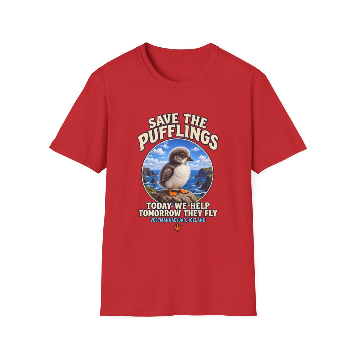 Save the Pufflings T-Shirt — "Save the Pufflings: Today We Help, Tomorrow They Fly" Cute Puffin Rescue Tee