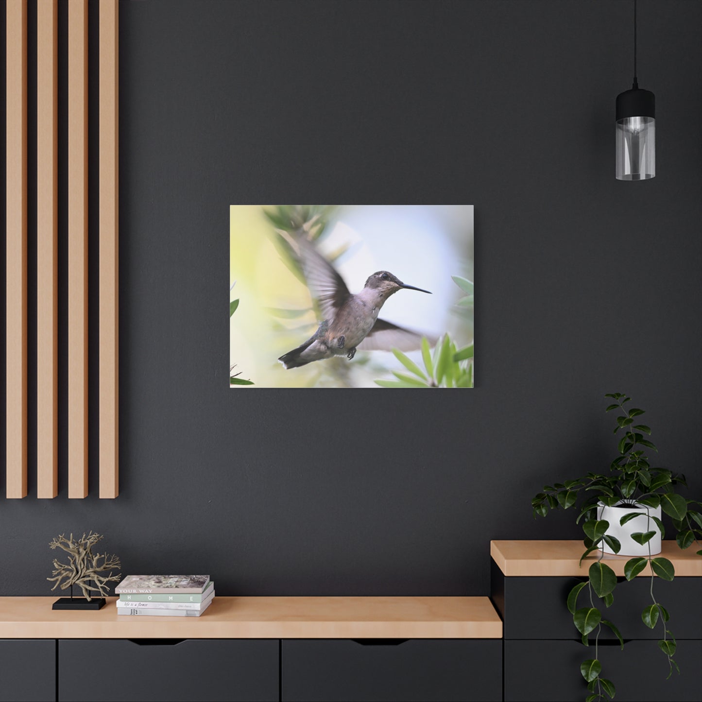 Hummingbird Canvas Wall Art — Matte Stretched 1.25"