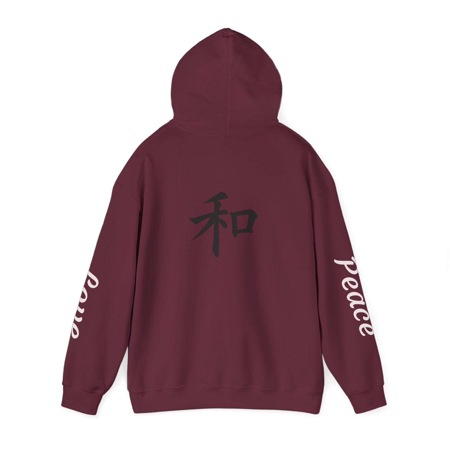 Unisex Love & Peace Hoodie - Cozy Streetwear, Gift for Friends, Casual Wear, Unique Fashion Statement, Zen Vibes