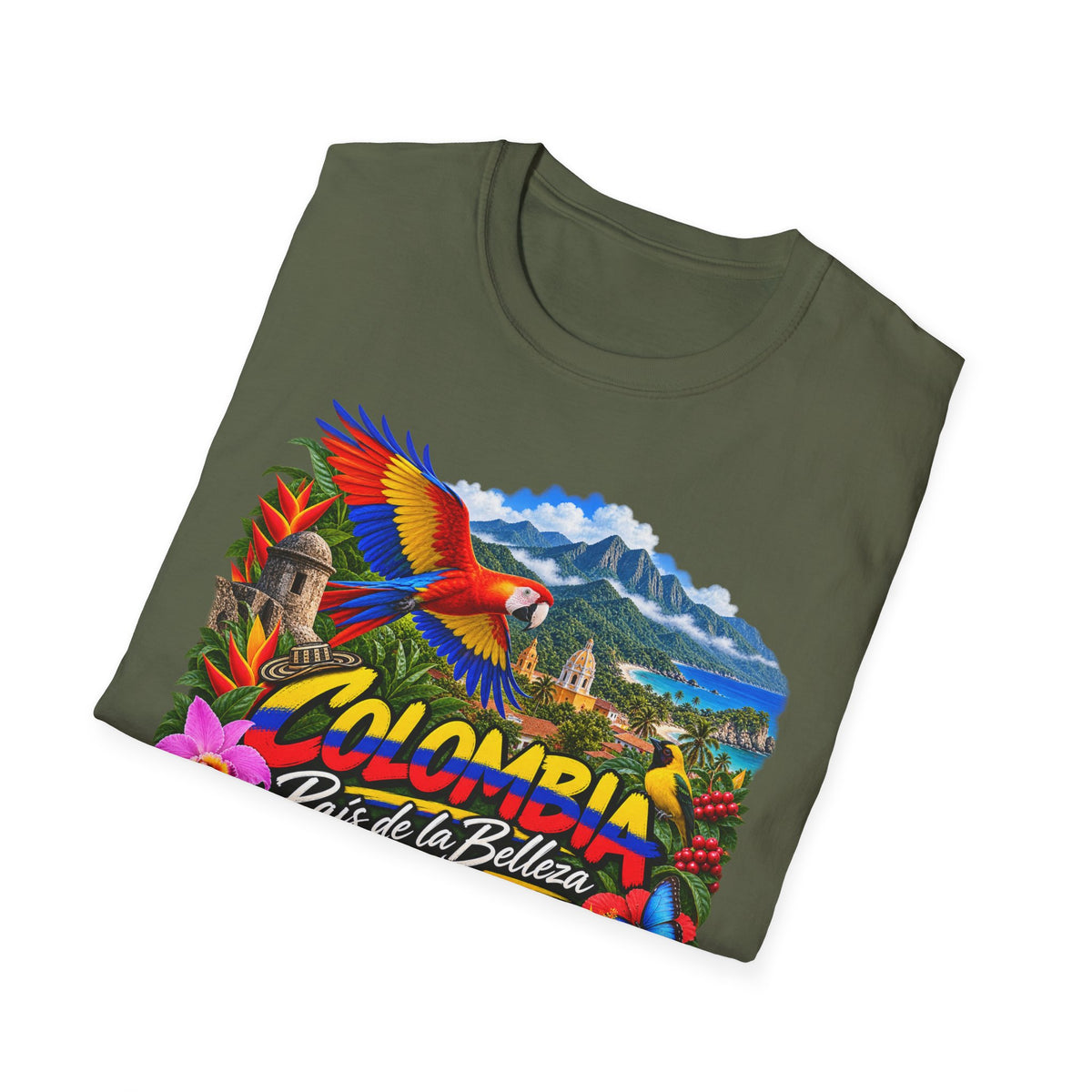 Colombia País de la Belleza Tropical Travel T-Shirt