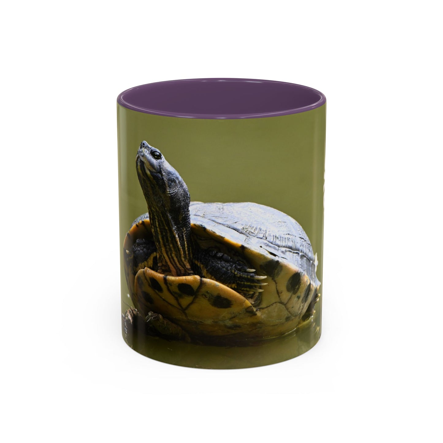 Turtle Coffee Mug — "Always Keep Your Head Up" Inspirational Accent Mug (11/15 oz)