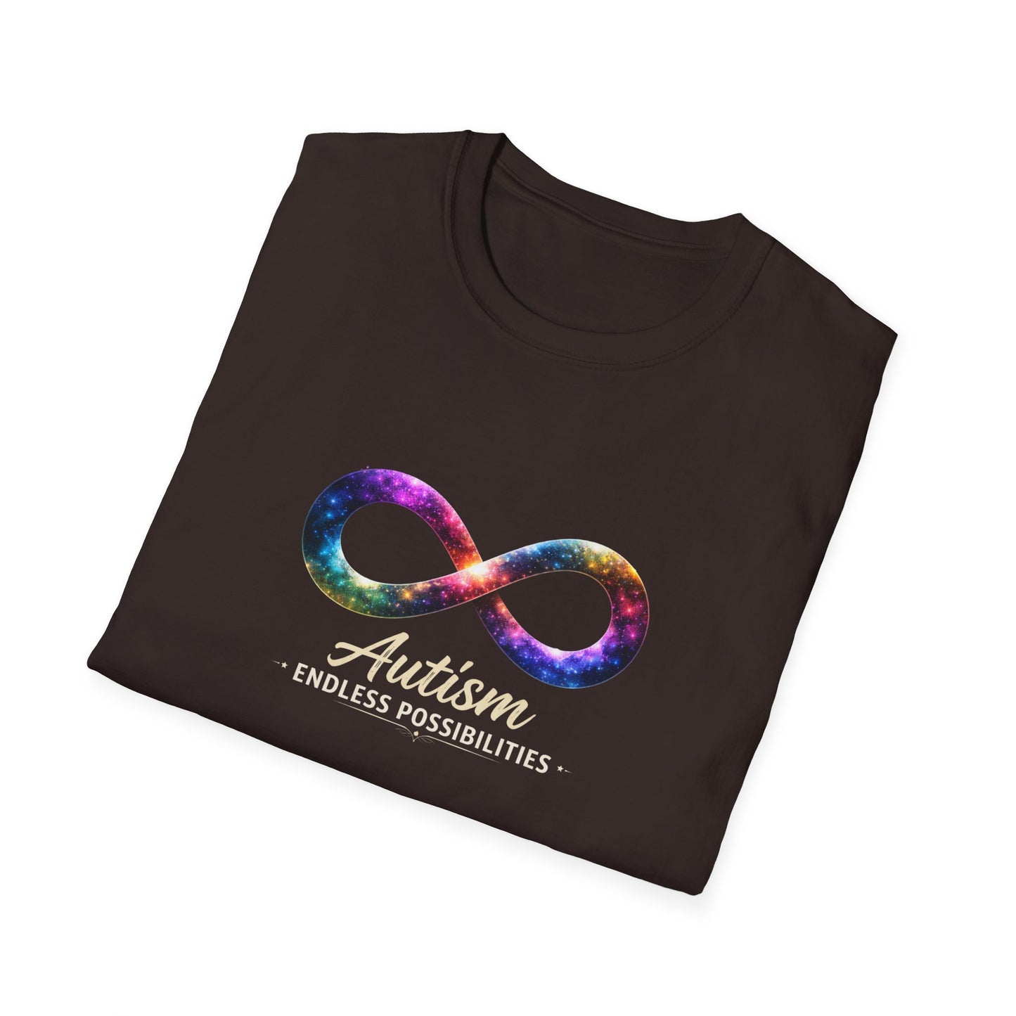 Autism Infinity Symbol T-Shirt — Colorful Galaxy Neurodiversity Tee