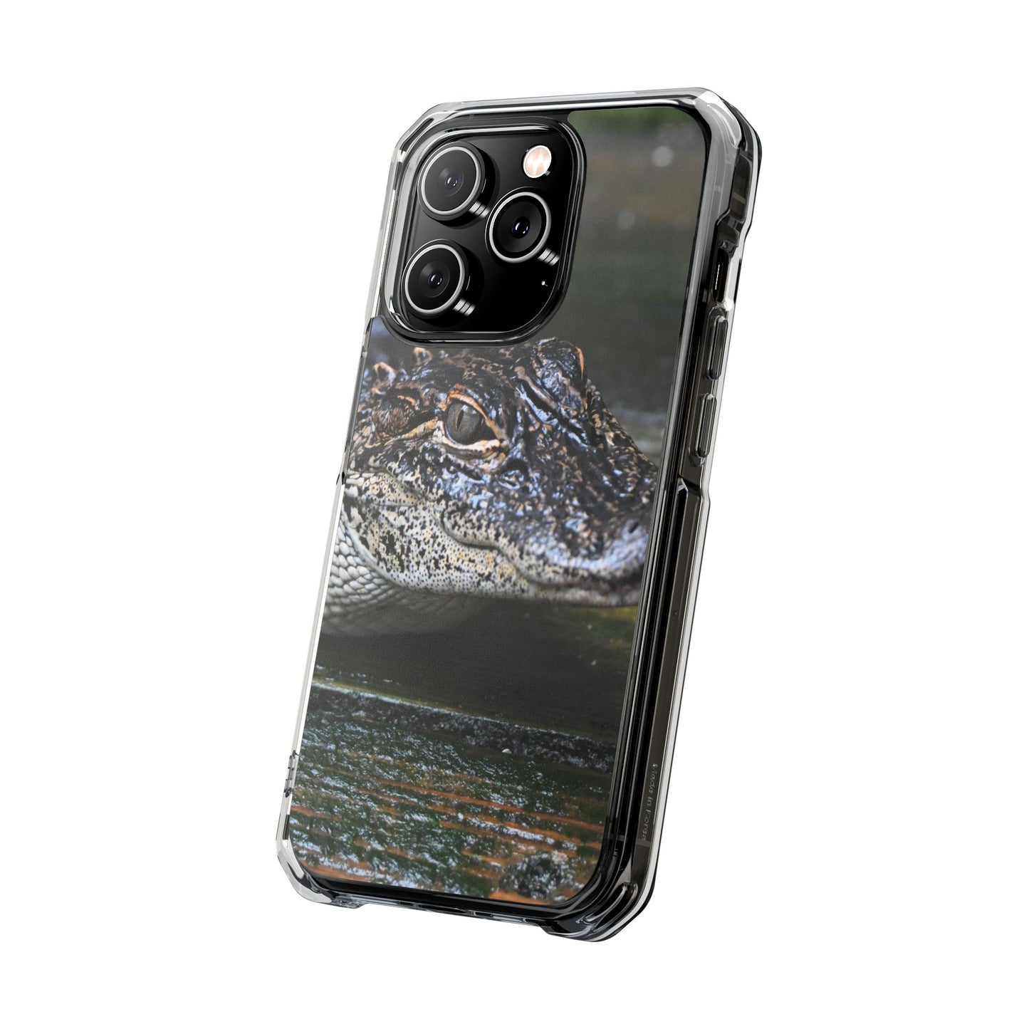 Clear Impact Phone Cases featuring Unique Wildlife Design, Alligator Art, Eco-Friendly Protection, Perfect Gift for Nature Lovers, [...]
