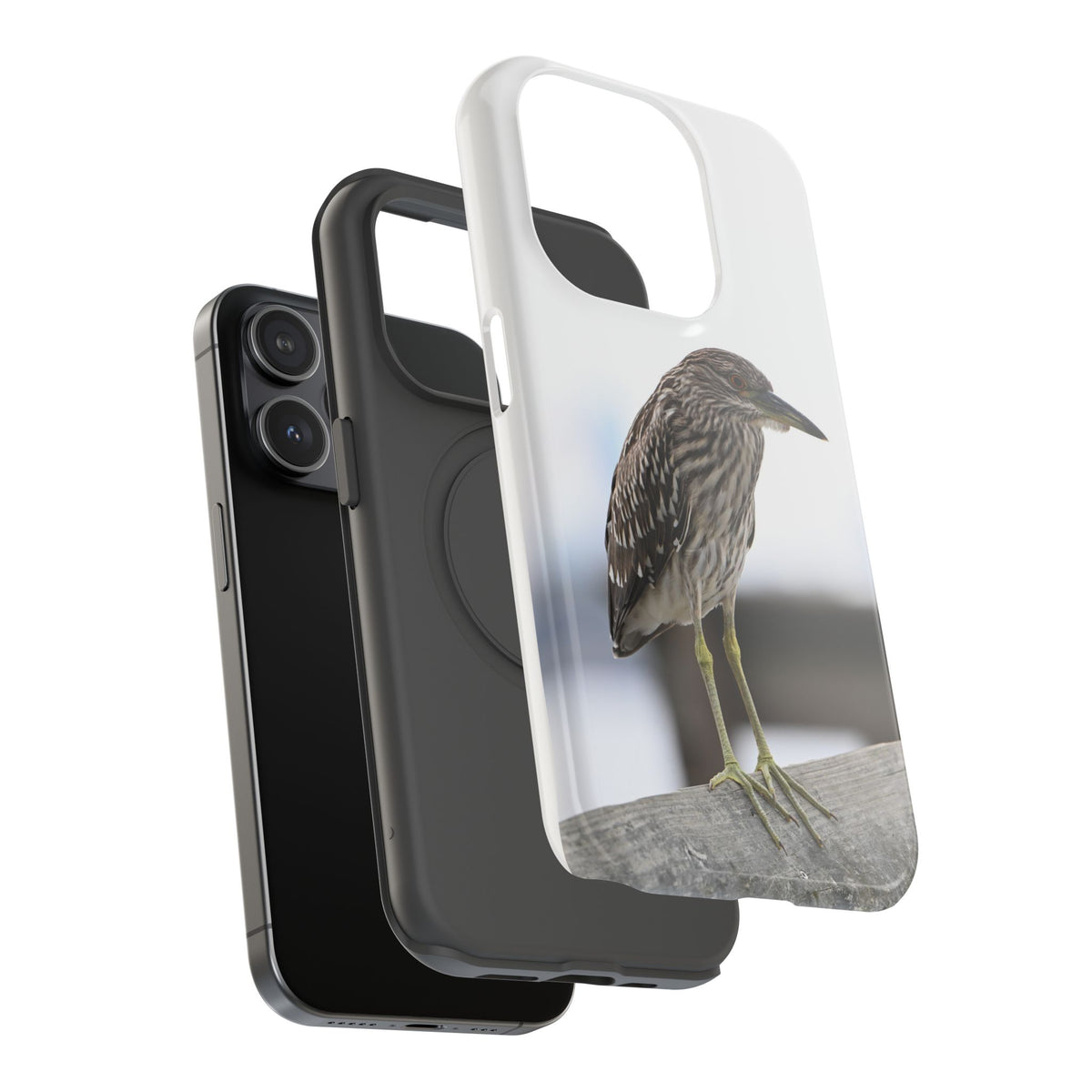 Heron Shoreline Phone Case — Impact-Resistant Wildlife Photo Case