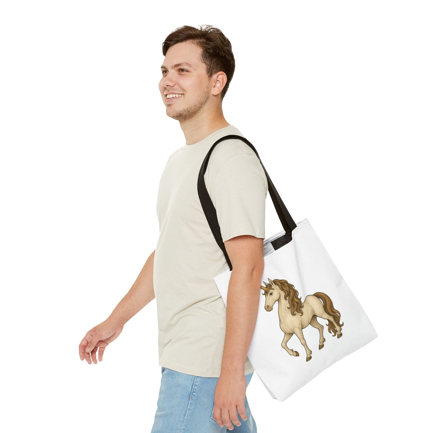 Unicorn Tote Bag, Cute Unicorn Bag, Graphic Tote for Kids, Stylish Carryall, Birthday Gift, AOP Tote, Eco-Friendly Shopping Bag