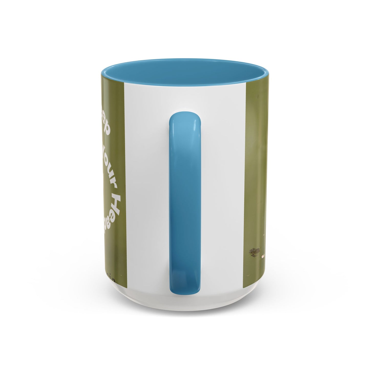 Turtle Coffee Mug — "Always Keep Your Head Up" Inspirational Accent Mug (11/15 oz)
