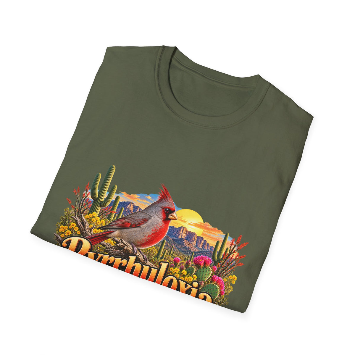 T-Shirt — 'Pyrrhuloxia' Desert Cardinal Graphic Tee