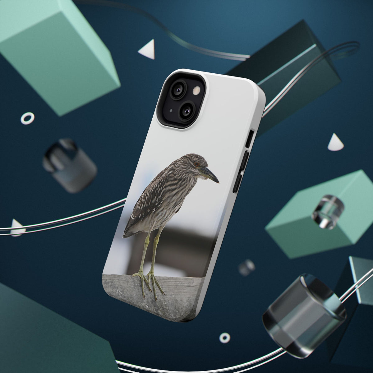 Heron Shoreline Phone Case — Impact-Resistant Wildlife Photo Case