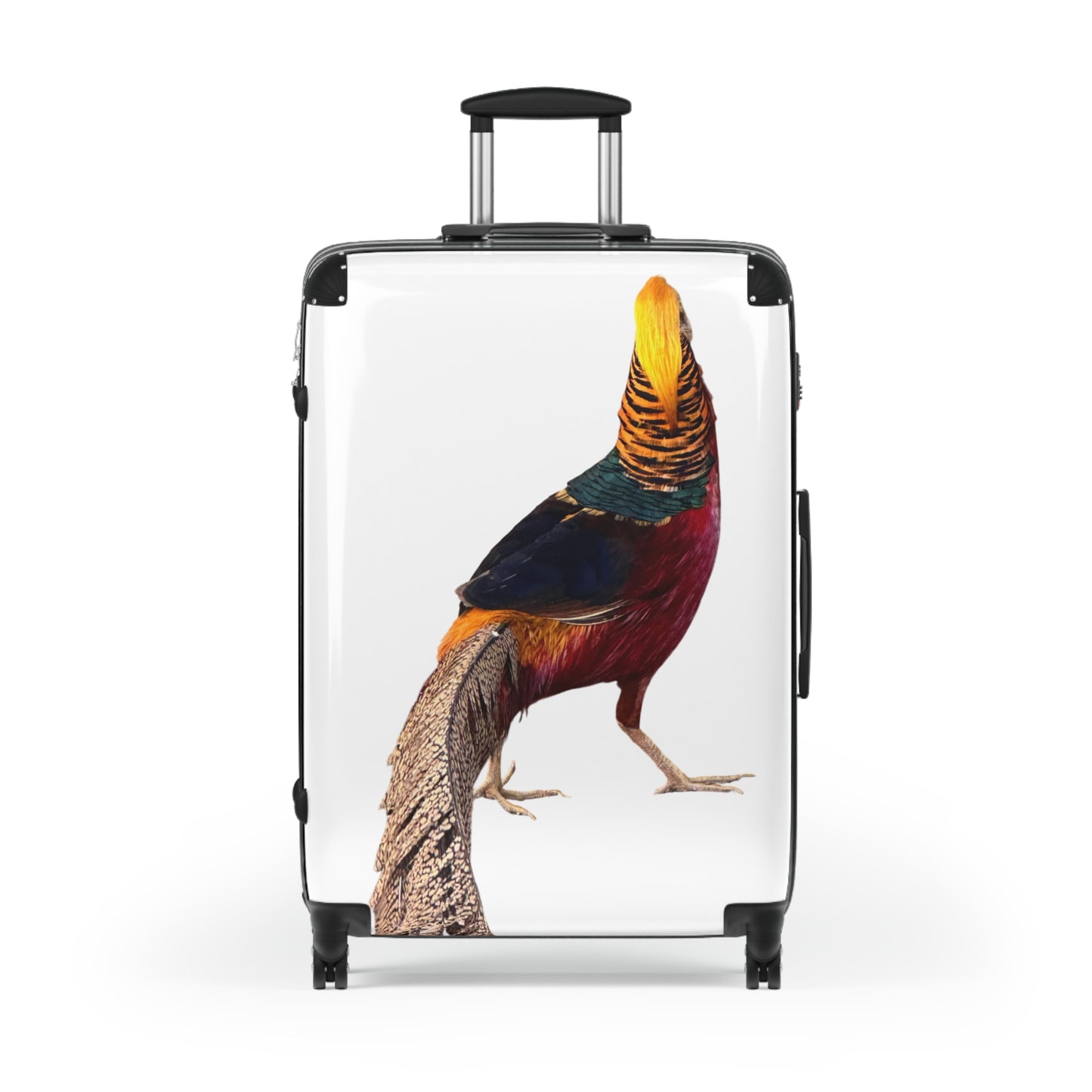 Pheasant Print Suitcase – Colorful Gamebird Carry-On Luggage