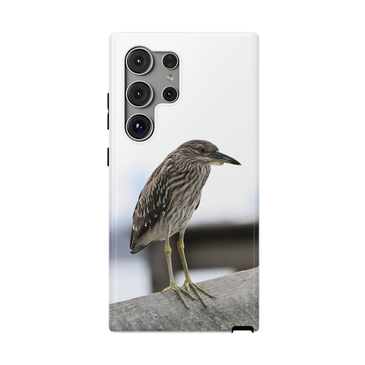 Heron Shoreline Phone Case — Impact-Resistant Wildlife Photo Case