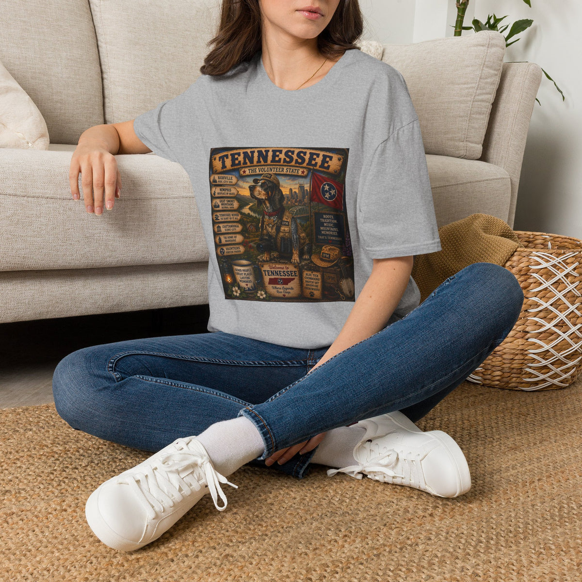 Tennessee Vintage State T-Shirt — "The Volunteer State" Retro Travel Tee