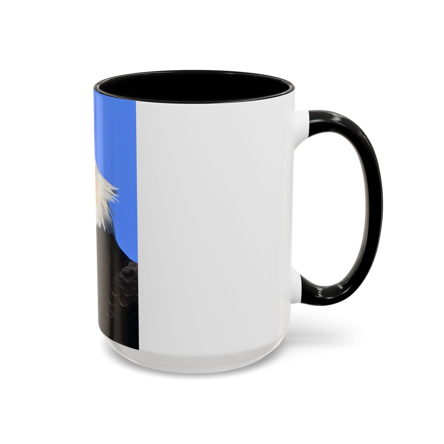Bald Eagle Accent Coffee Mug – Patriotic Wildlife Ceramic 11/15oz