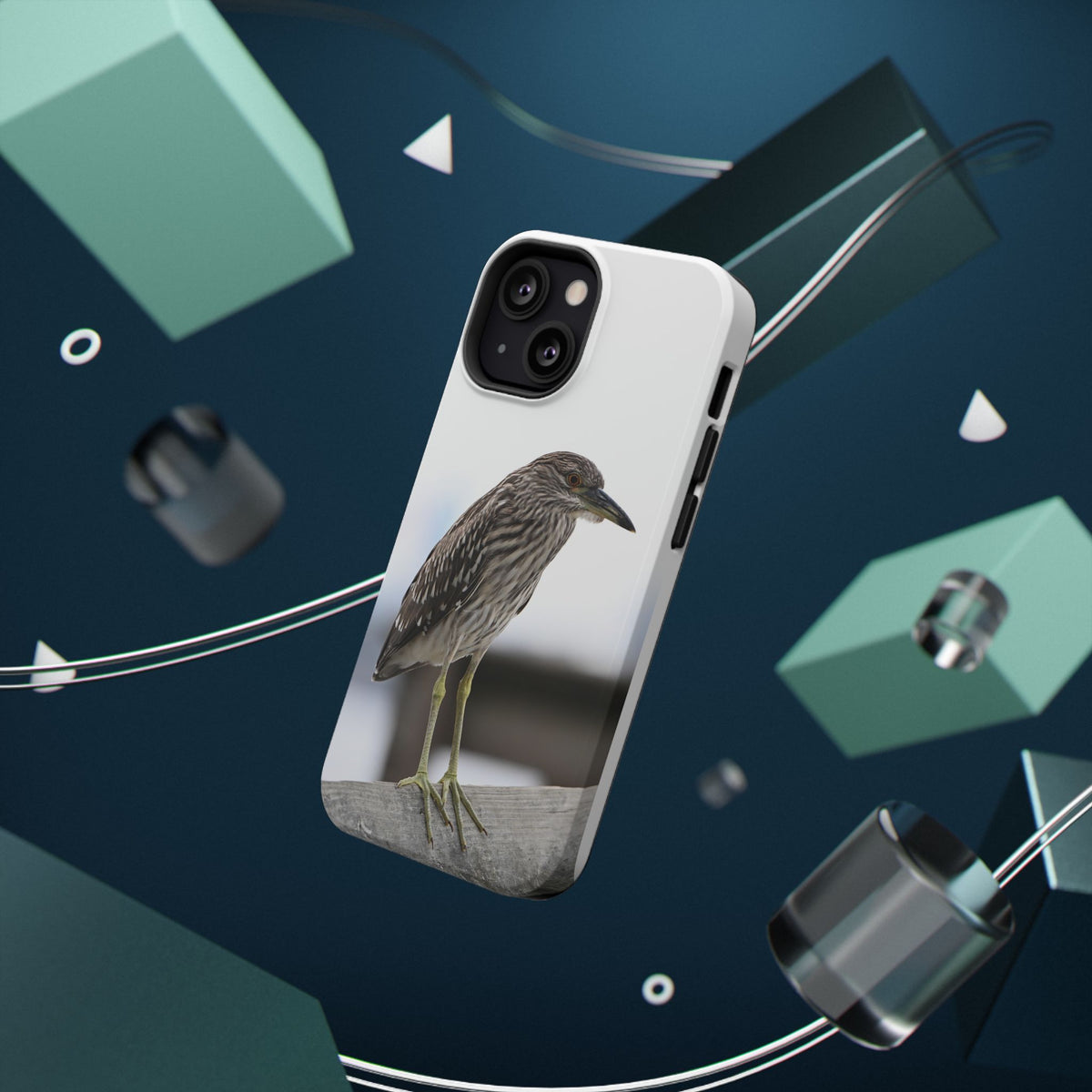 Heron Shoreline Phone Case — Impact-Resistant Wildlife Photo Case