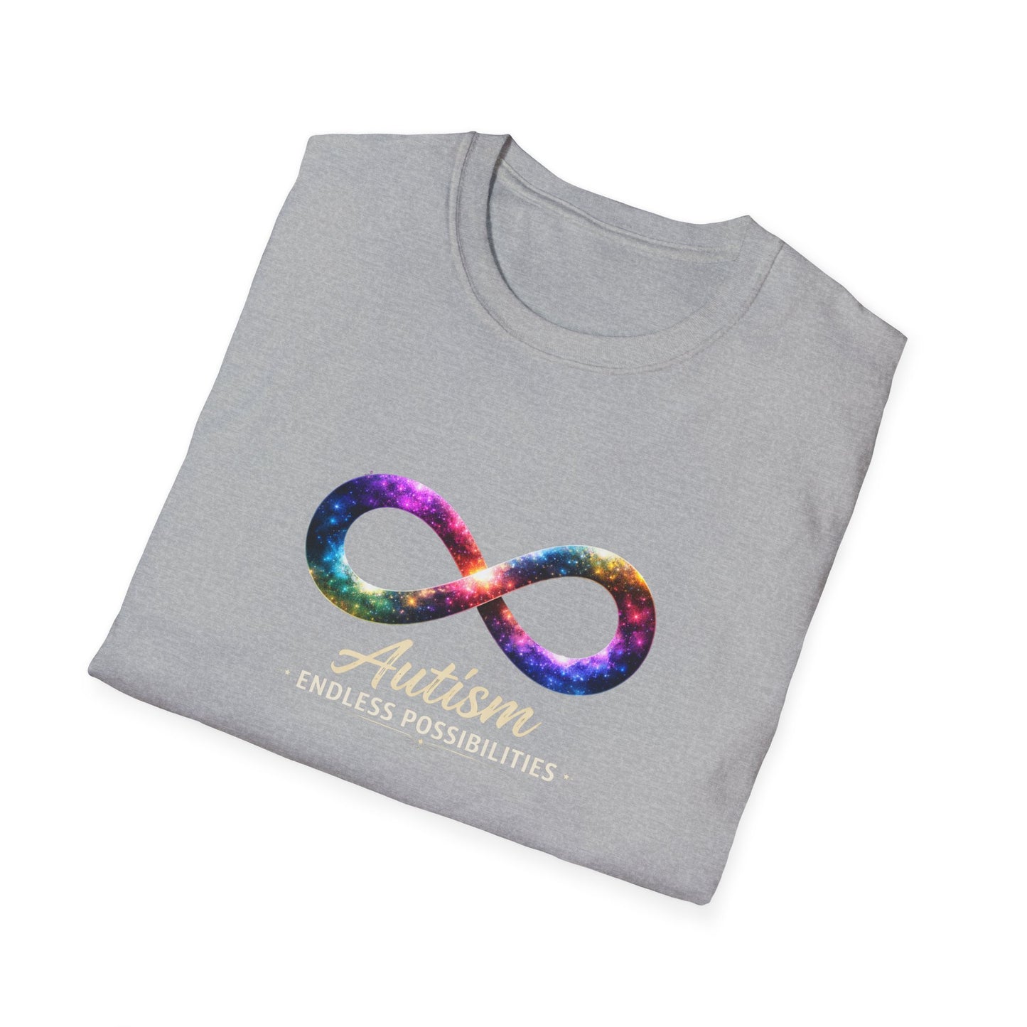 Autism Infinity Symbol T-Shirt — Colorful Galaxy Neurodiversity Tee