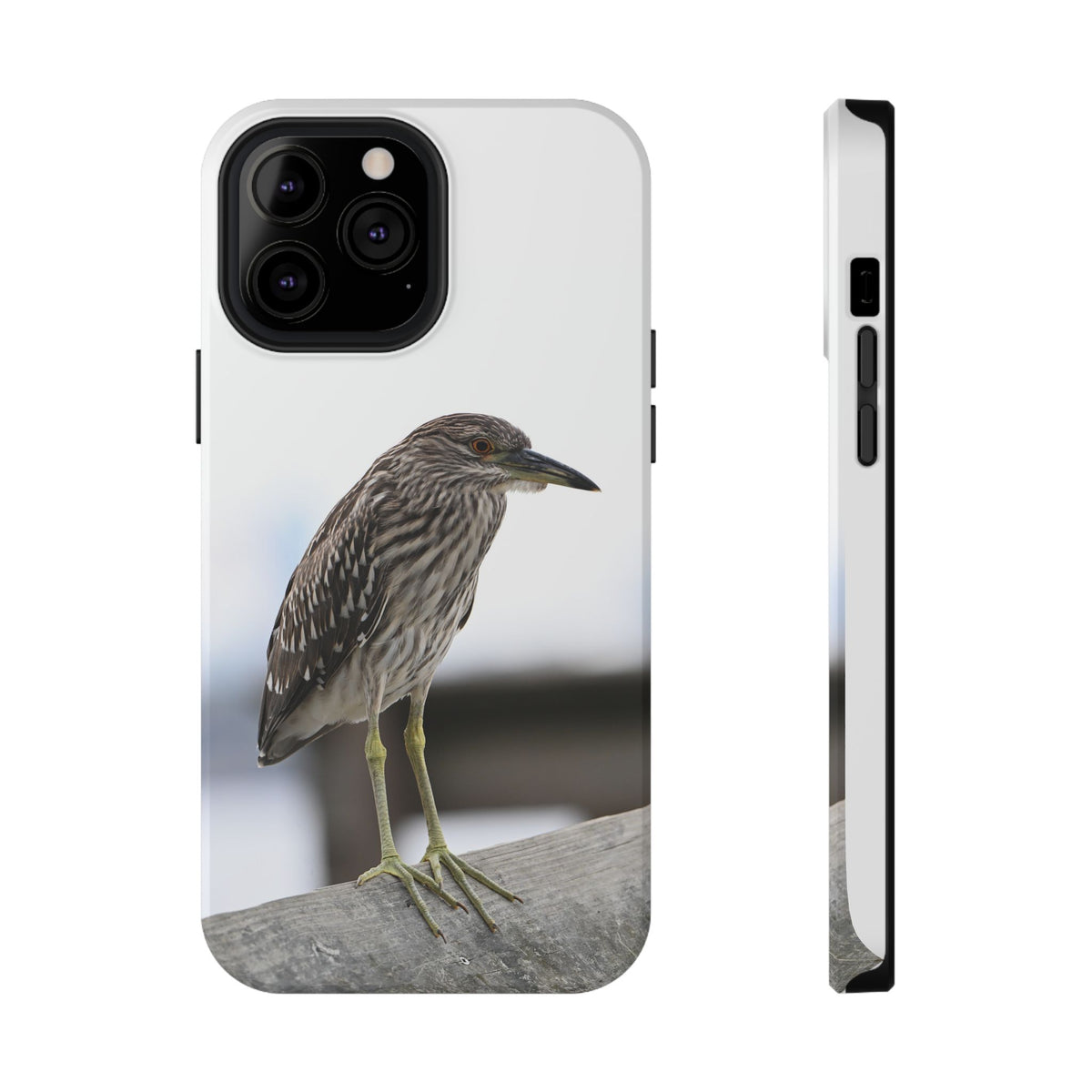 Heron Shoreline Phone Case — Impact-Resistant Wildlife Photo Case