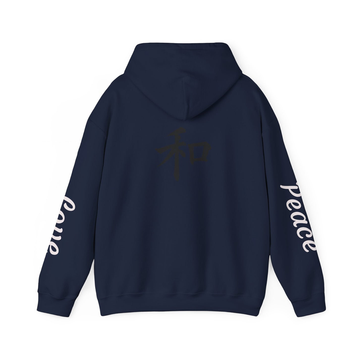 Unisex Love & Peace Hoodie - Cozy Streetwear, Gift for Friends, Casual Wear, Unique Fashion Statement, Zen Vibes