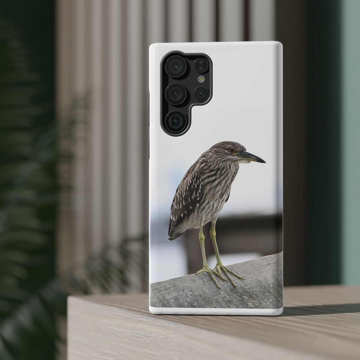 Heron Shoreline Phone Case — Impact-Resistant Wildlife Photo Case
