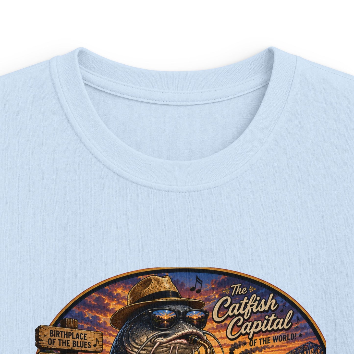 Kids Mississippi State Tee — Vintage Riverboat & Blues Design