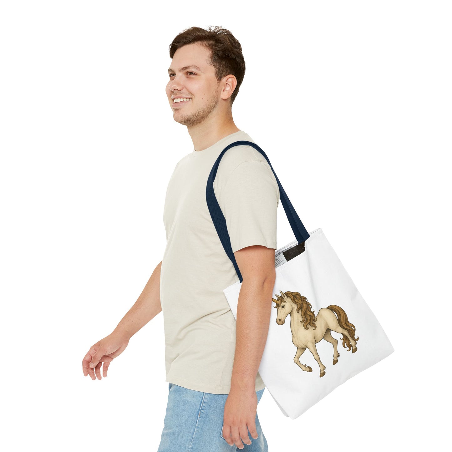 Unicorn Tote Bag, Cute Unicorn Bag, Graphic Tote for Kids, Stylish Carryall, Birthday Gift, AOP Tote, Eco-Friendly Shopping Bag