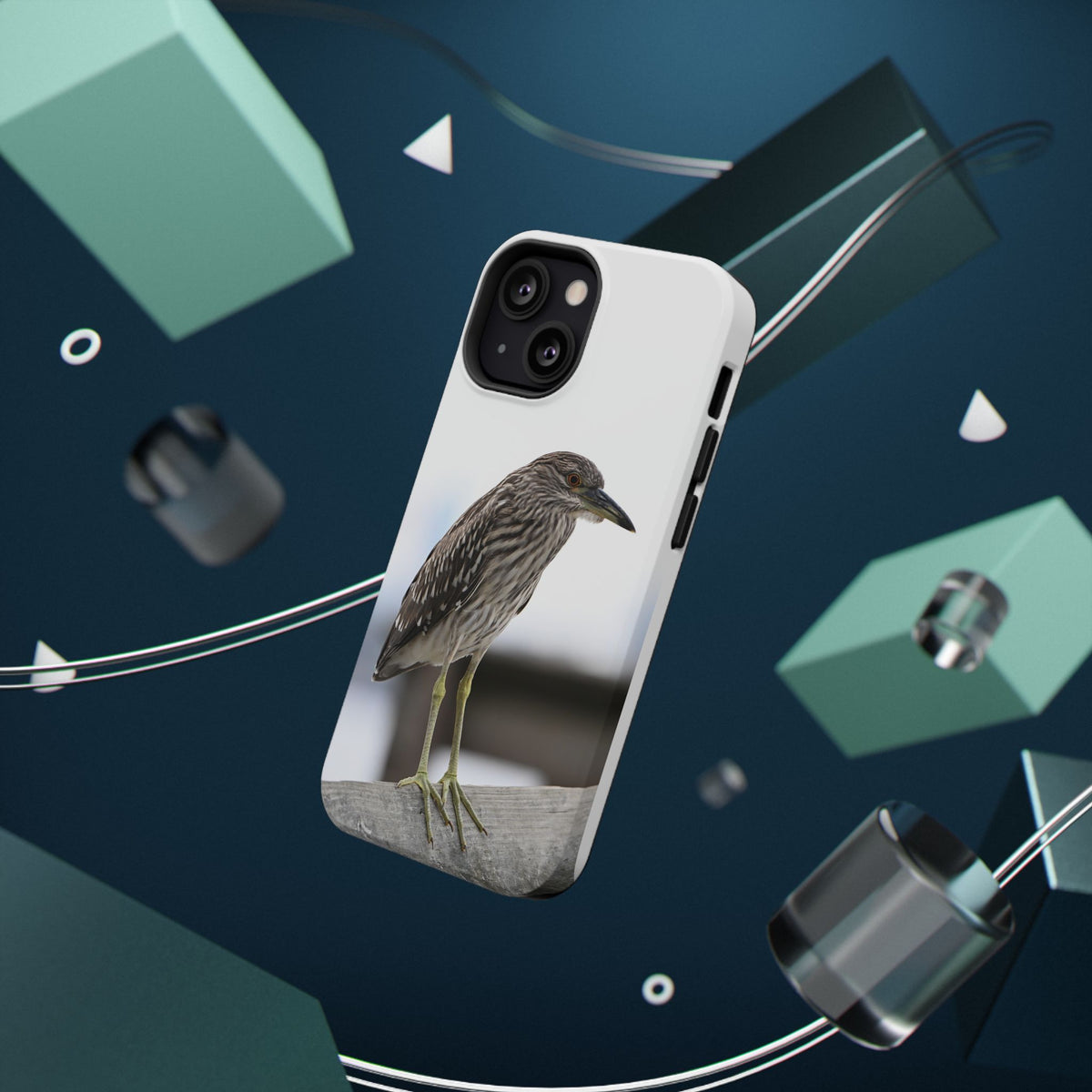 Heron Shoreline Phone Case — Impact-Resistant Wildlife Photo Case