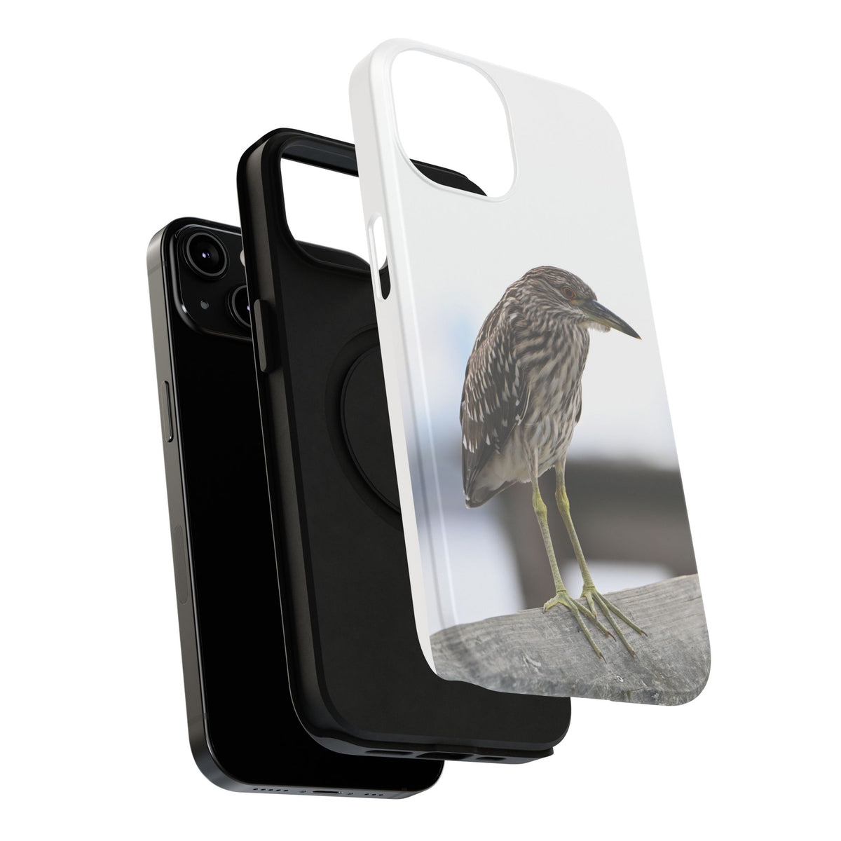Heron Shoreline Phone Case — Impact-Resistant Wildlife Photo Case