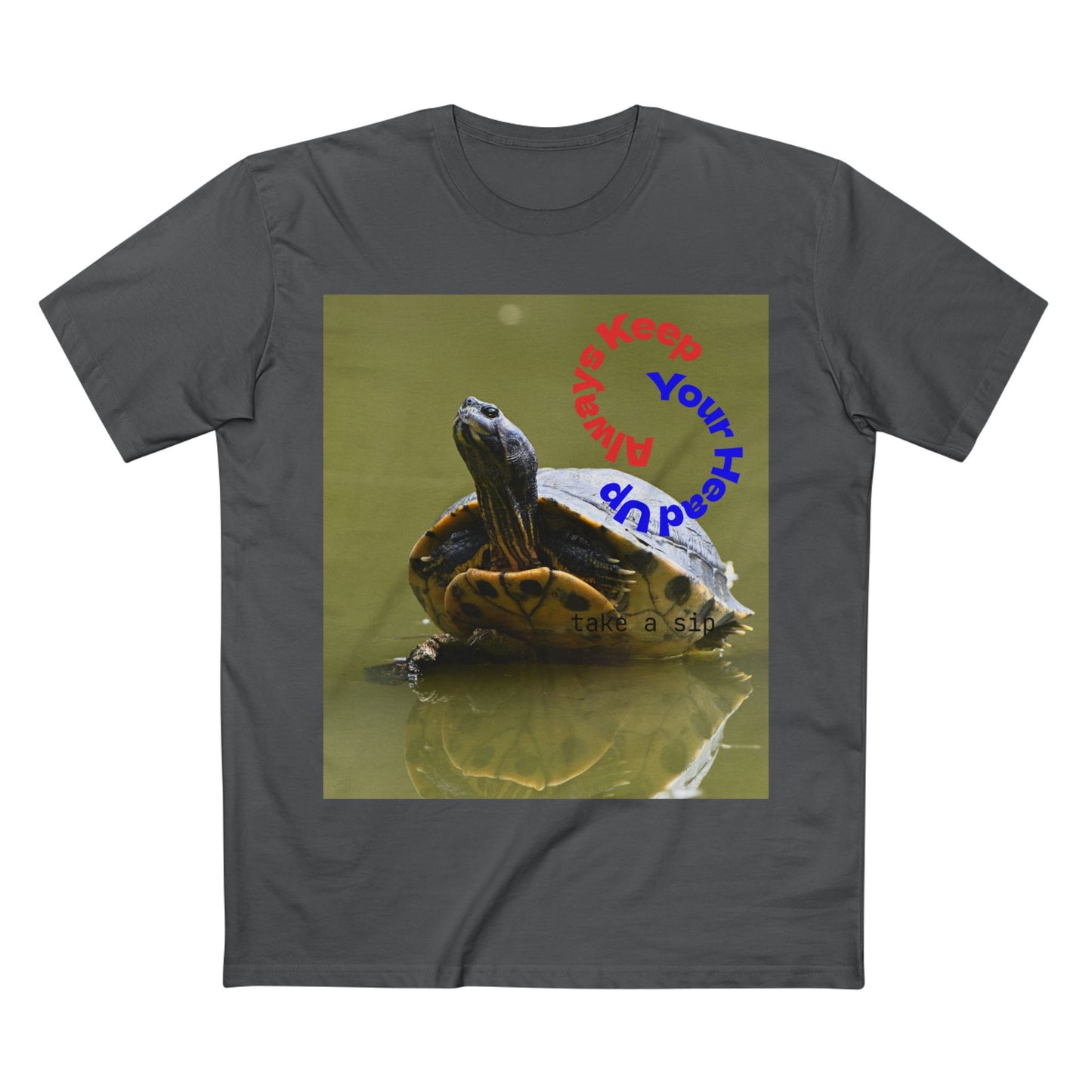 Turtle Photo Tee — 'Hold Your Head Up' Graphic Shirt