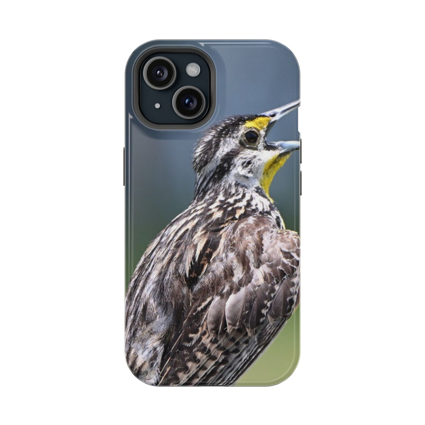 Western Meadowlark Photo Phone Case — Impact-Resistant Protective Cover