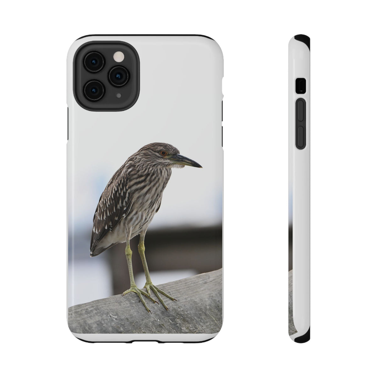 Heron Shoreline Phone Case — Impact-Resistant Wildlife Photo Case