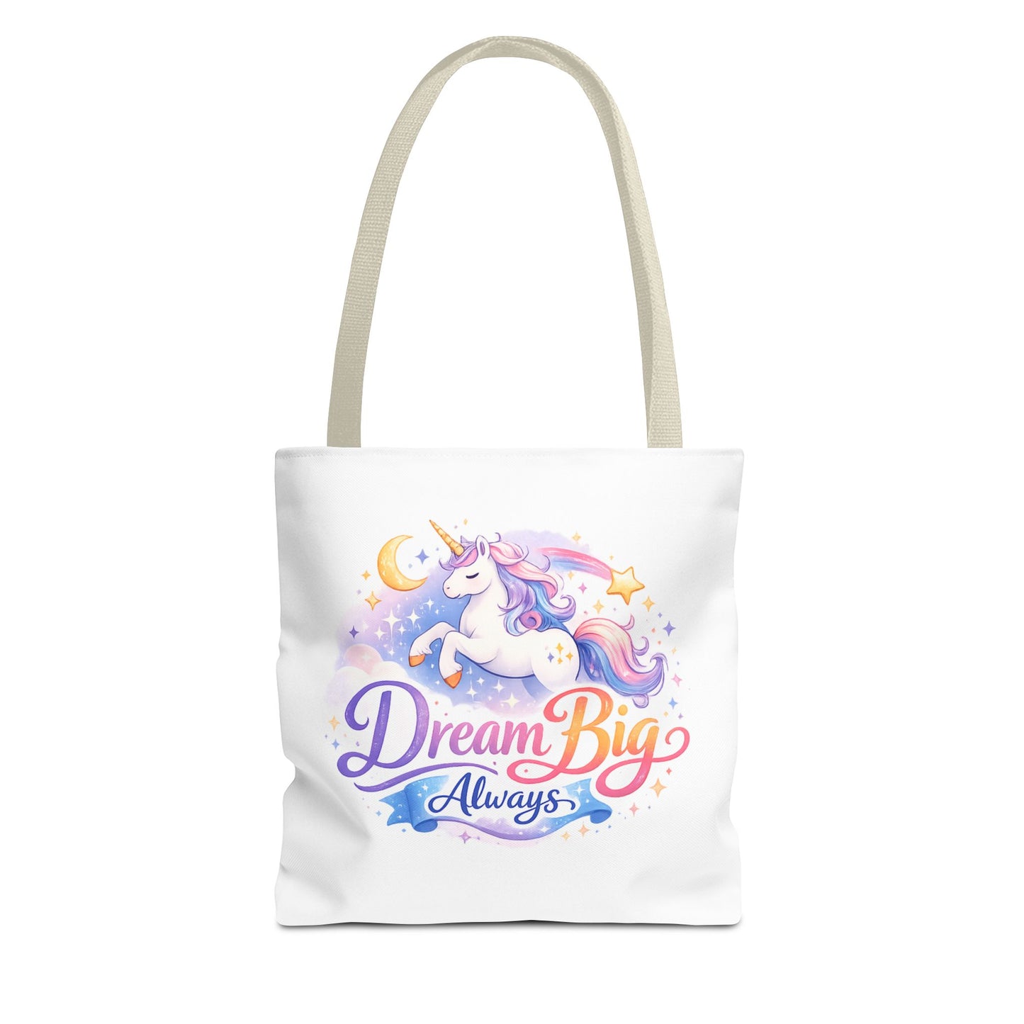Unicorn 'Dream Big Always' Tote Bag