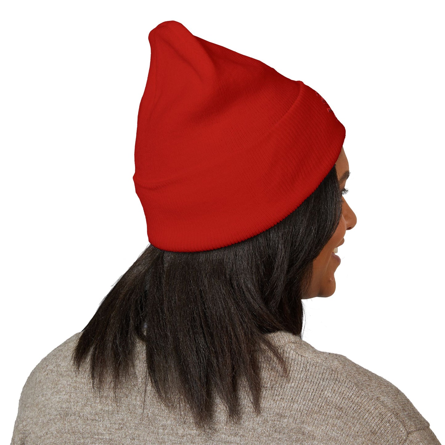 Classic Embroidered Beanie - Cozy Winter Hat, Photography Gift, Trendy Knit Cap, Casual Streetwear, Unisex Apparel, Winter Accessory